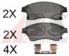 A.B.S. 37789 OE Brake Pad Set, disc brake